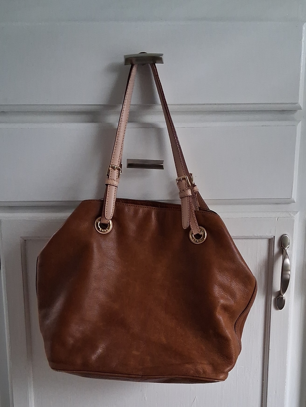 Michael Kors Brown Leather Tote Shoulder Bag